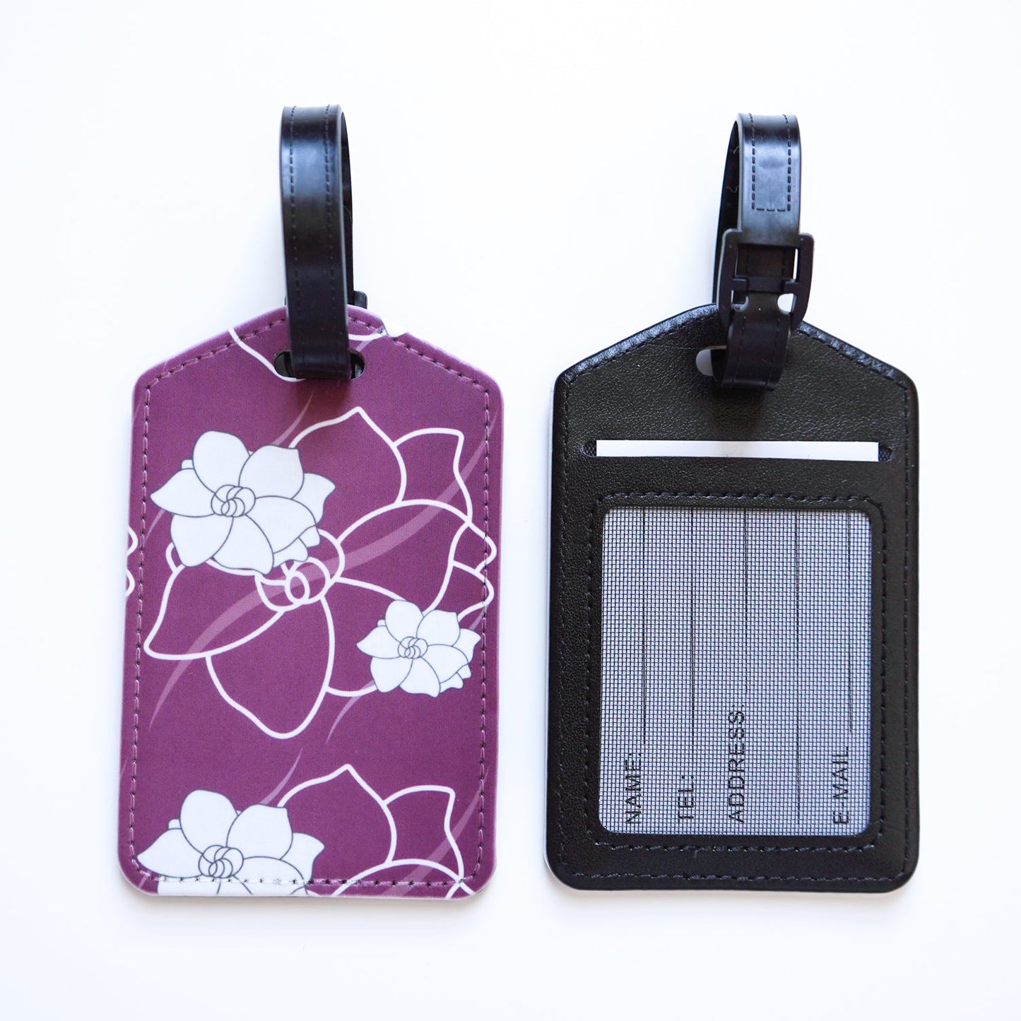 Luggage Tags Gardenia Purple