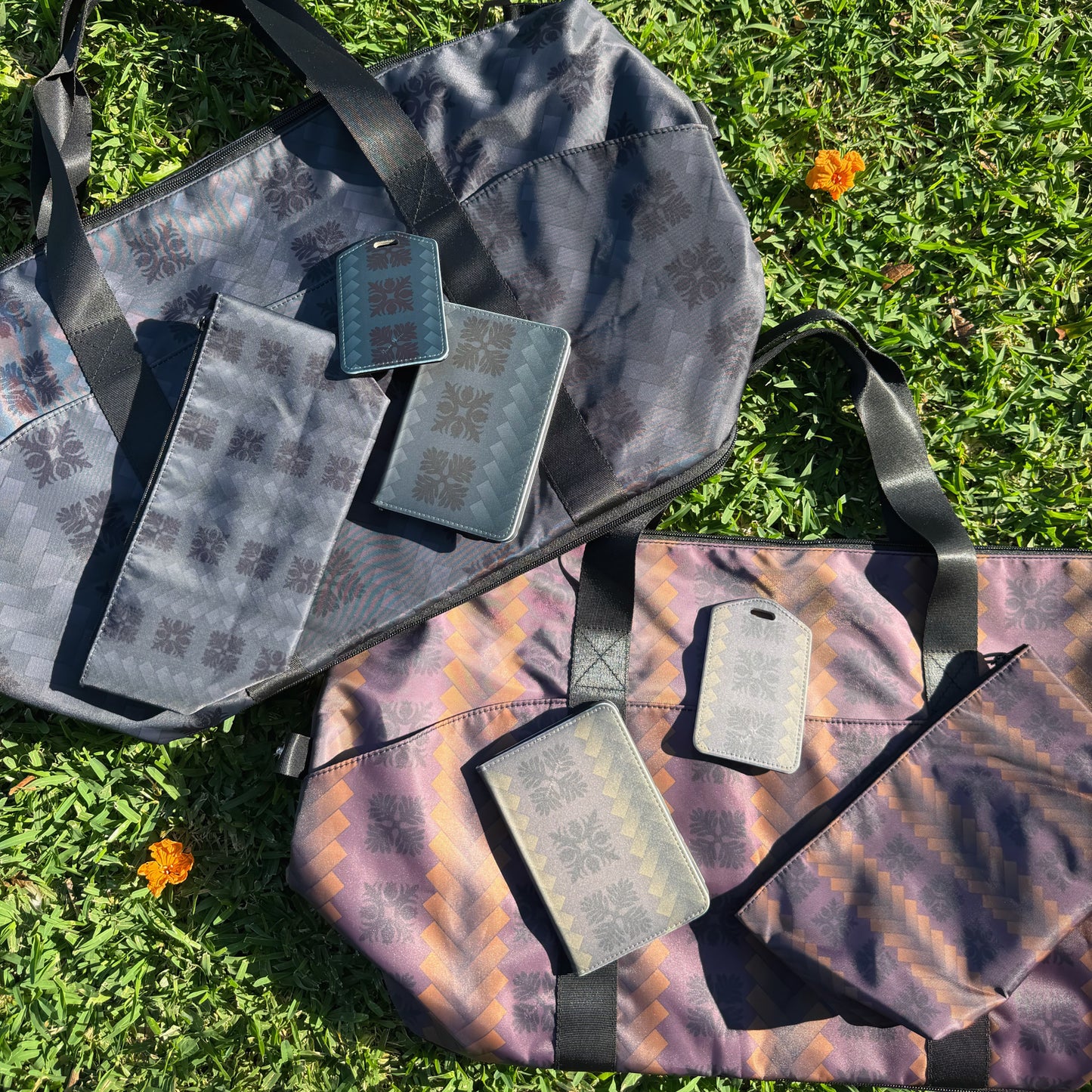 Lauhala Travel Bag Set