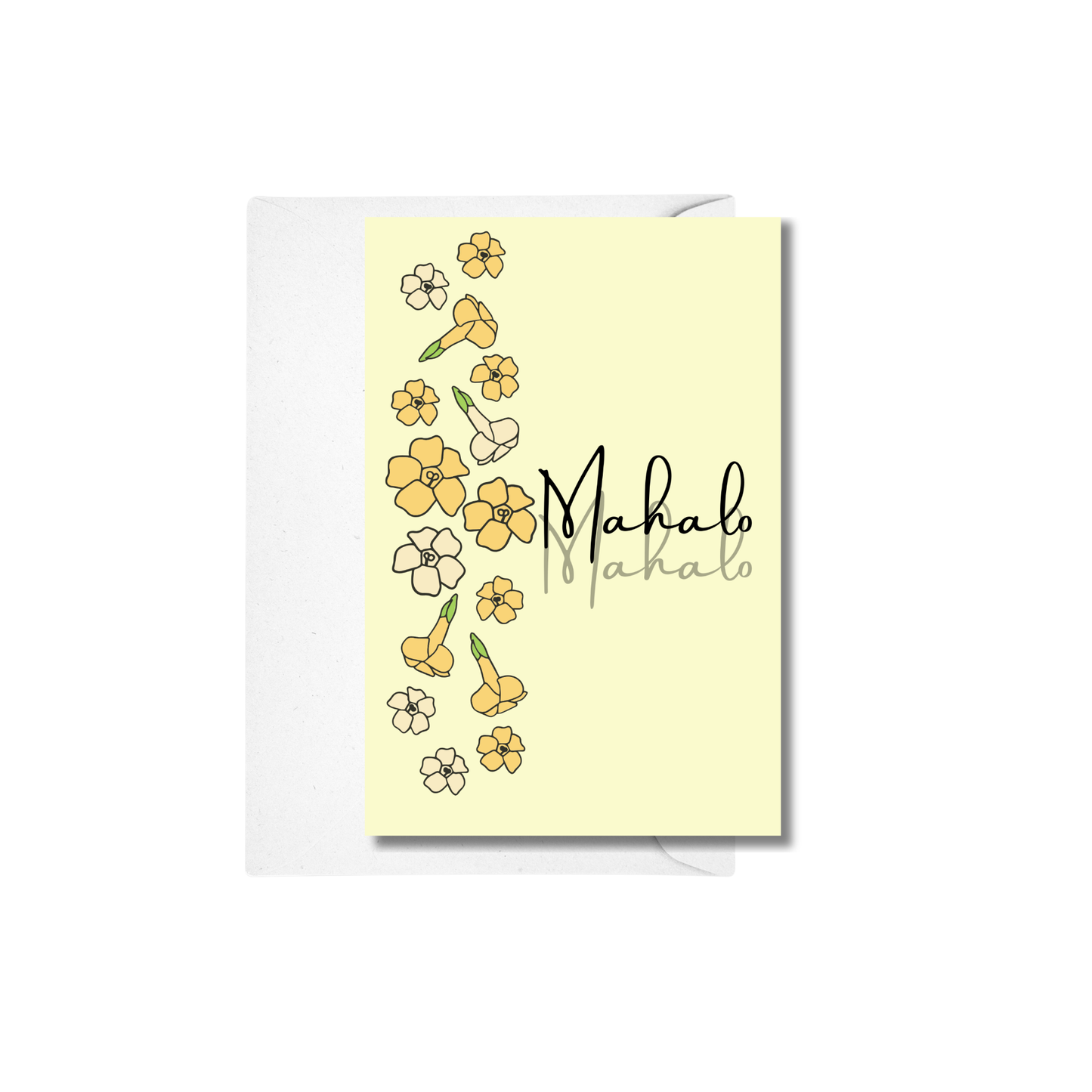 Mahalo Puakenikeni Greeting Card