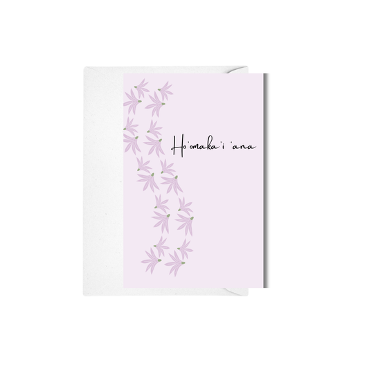 Hoʻomaikaʻi Naupaka Greeting Card