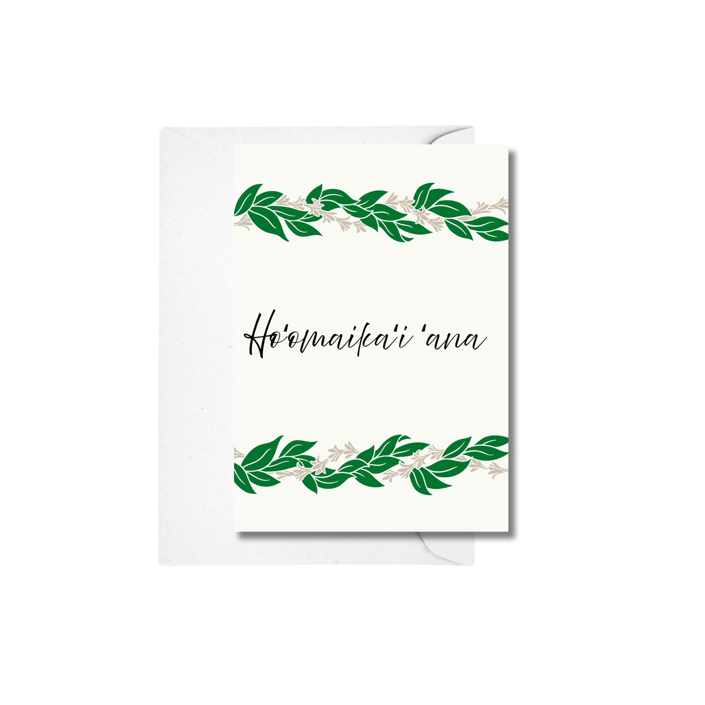 Hoʻomaikaʻi Maile & Tuberose Greeting Card