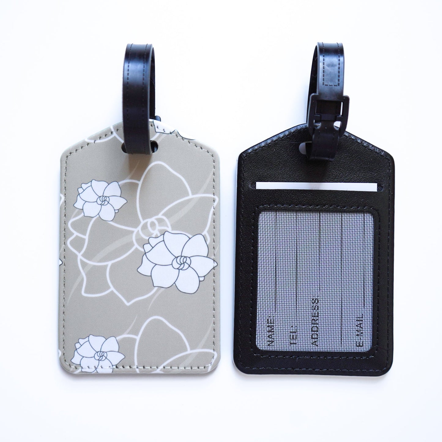 Luggage Tags Gardenia Tan